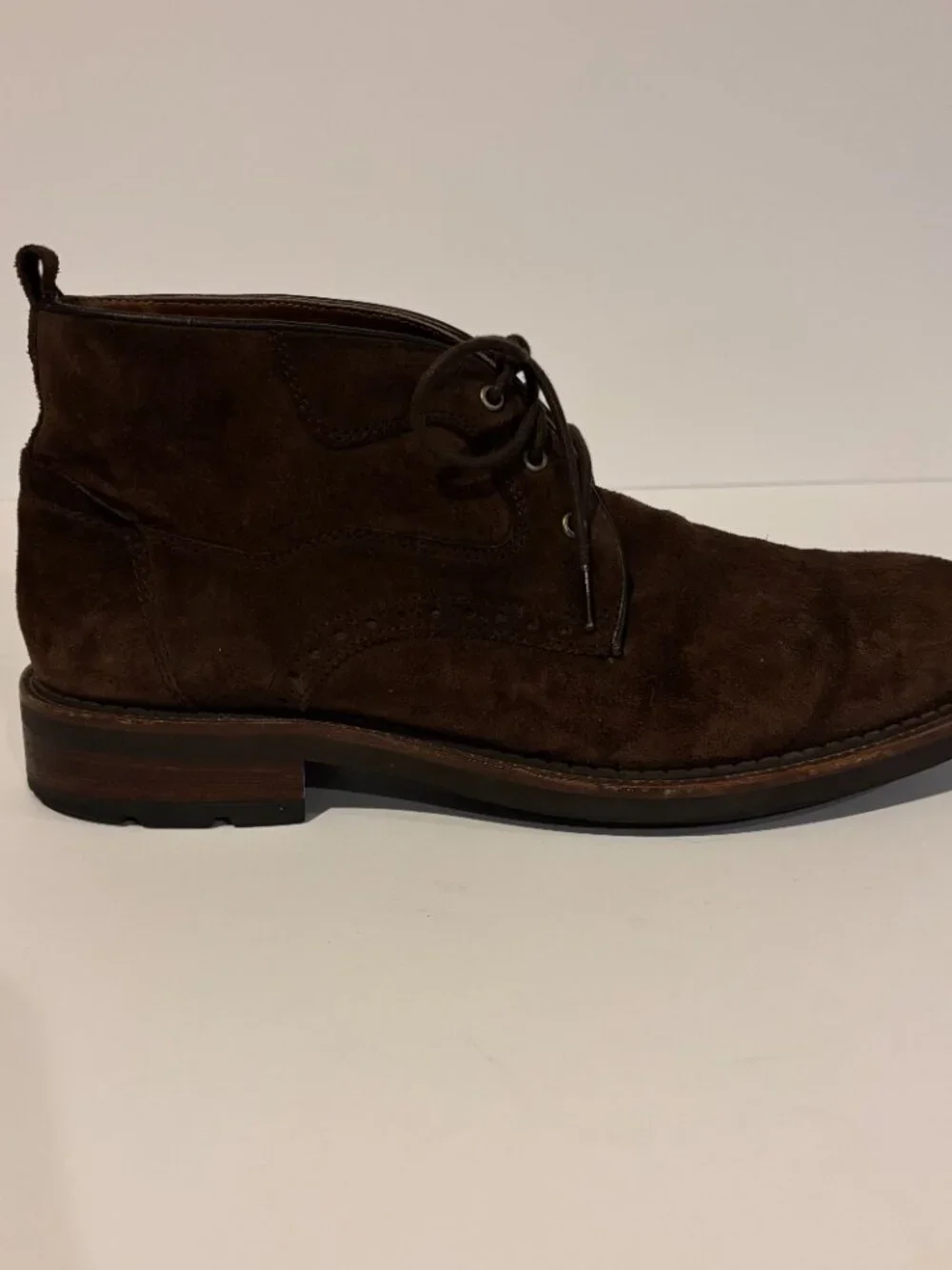 Johnston & Murphy Brown Suede Chukka Boots - Size 8 1/2  M